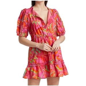 FARM Rio Fruit Brush Mini Dress (Size S)